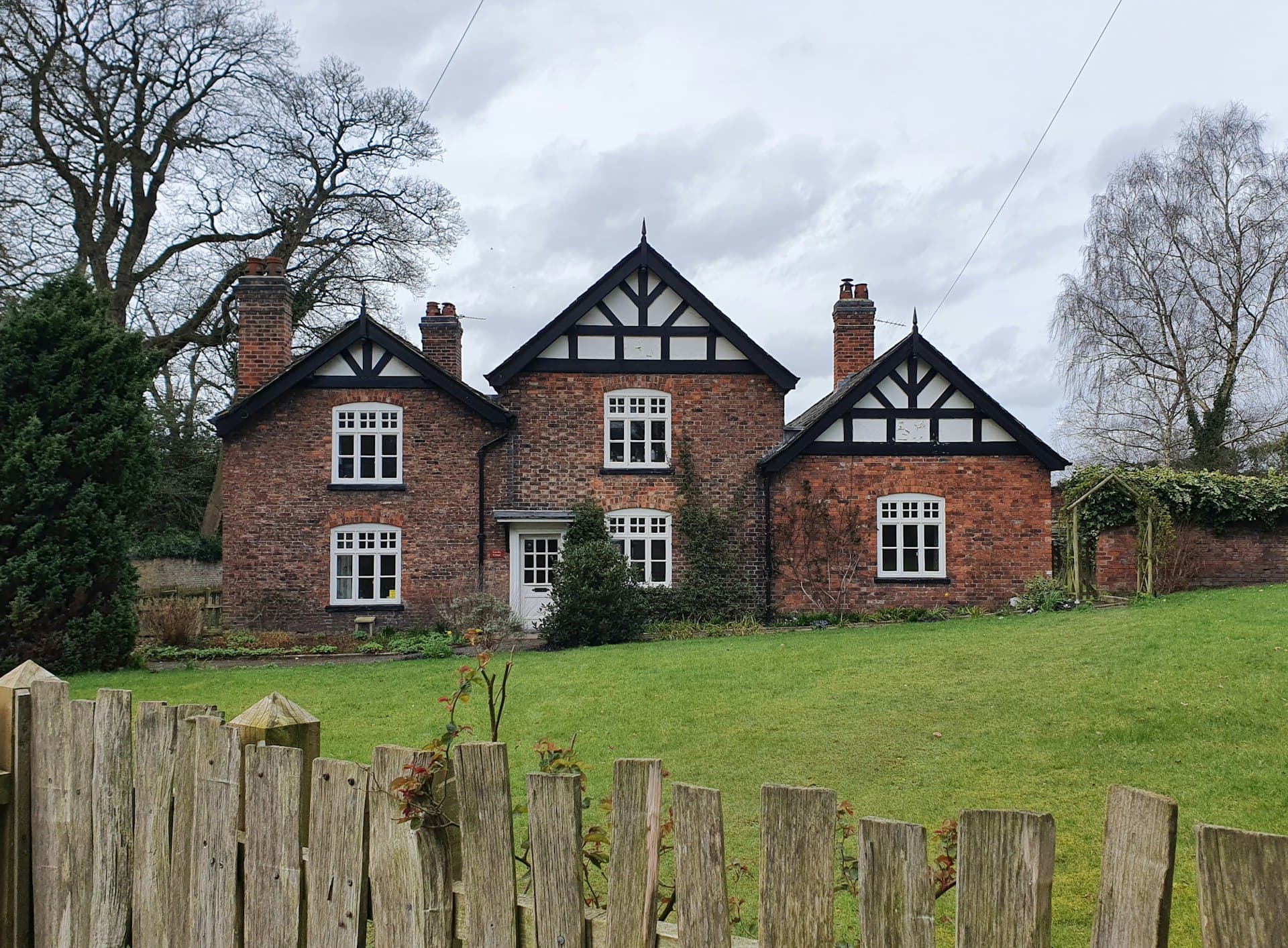 Traditional British brick country home